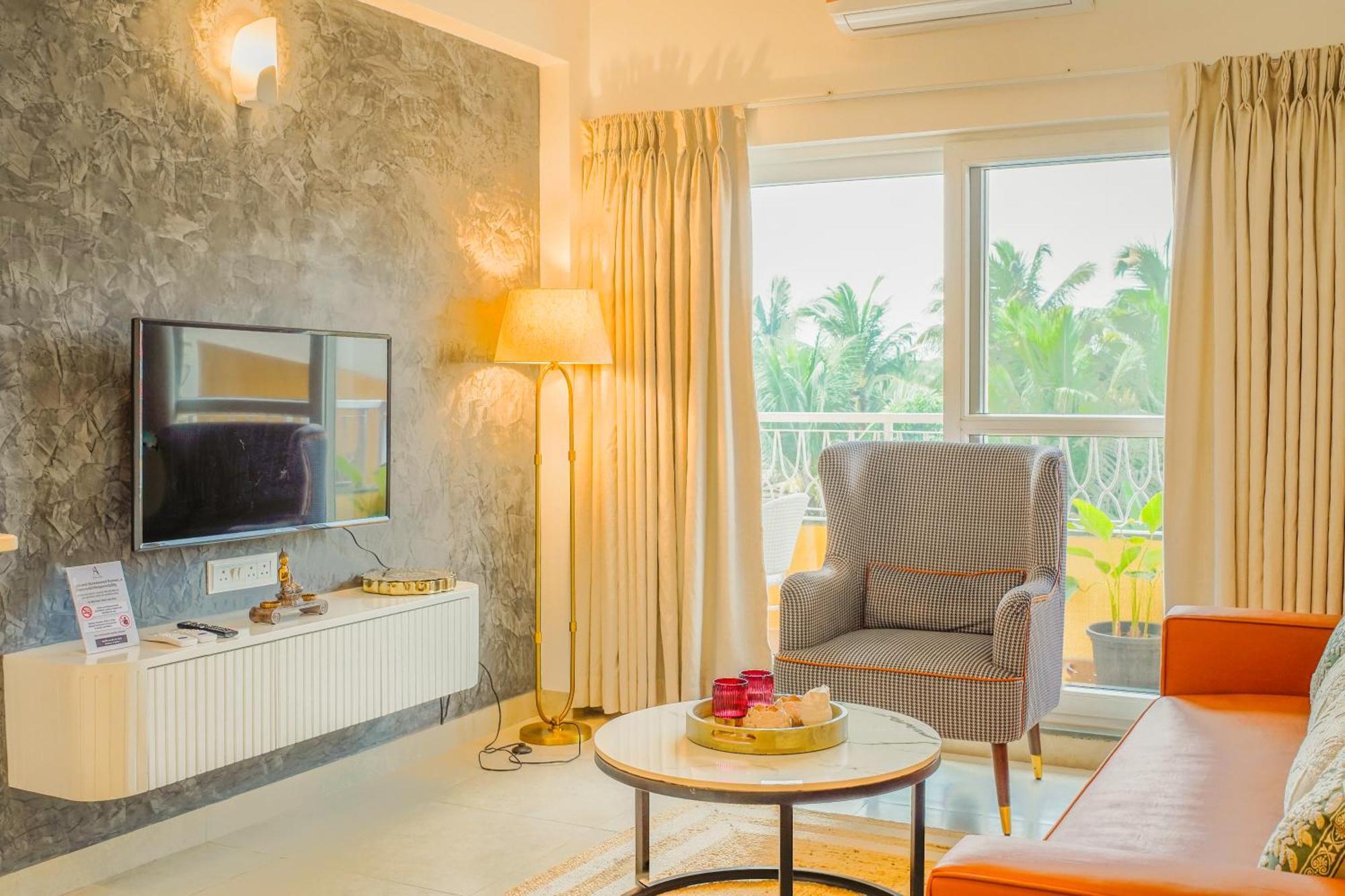 Alaya Stays 1 Bhk With Balcony & Pool - Veera Marina Candolim Exteriér fotografie
